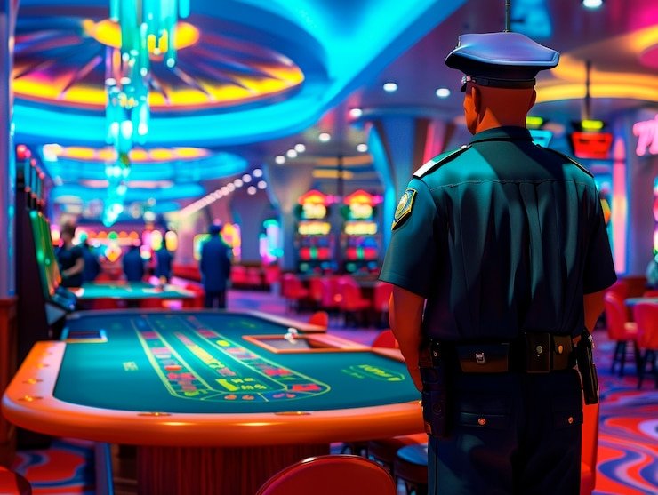 Antarmuka aplikasi slot jos di perangkat Android menampilkan permainan slot dan opsi navigasi